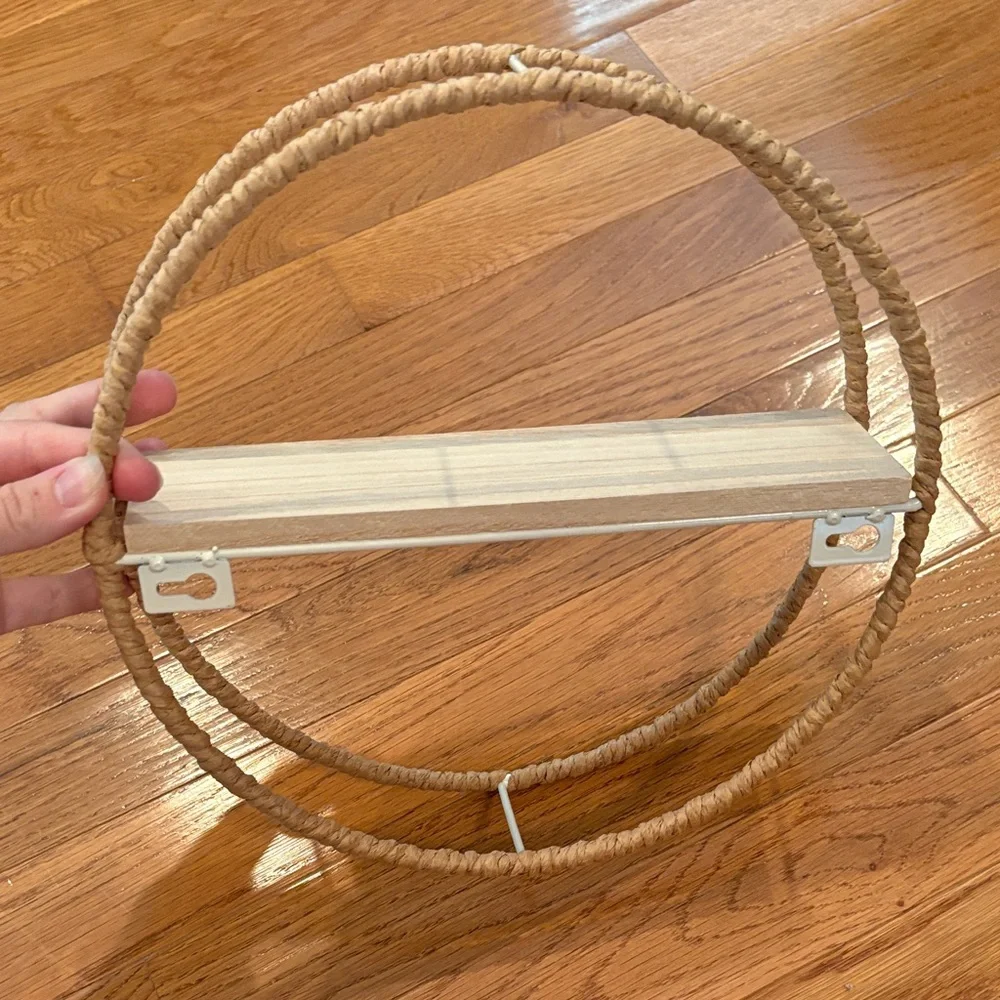Target Tan Circular Wall Shelf